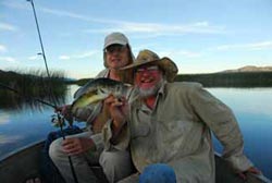 John LaGatta with Lg Mouth Bass caught at Ruby Marsh